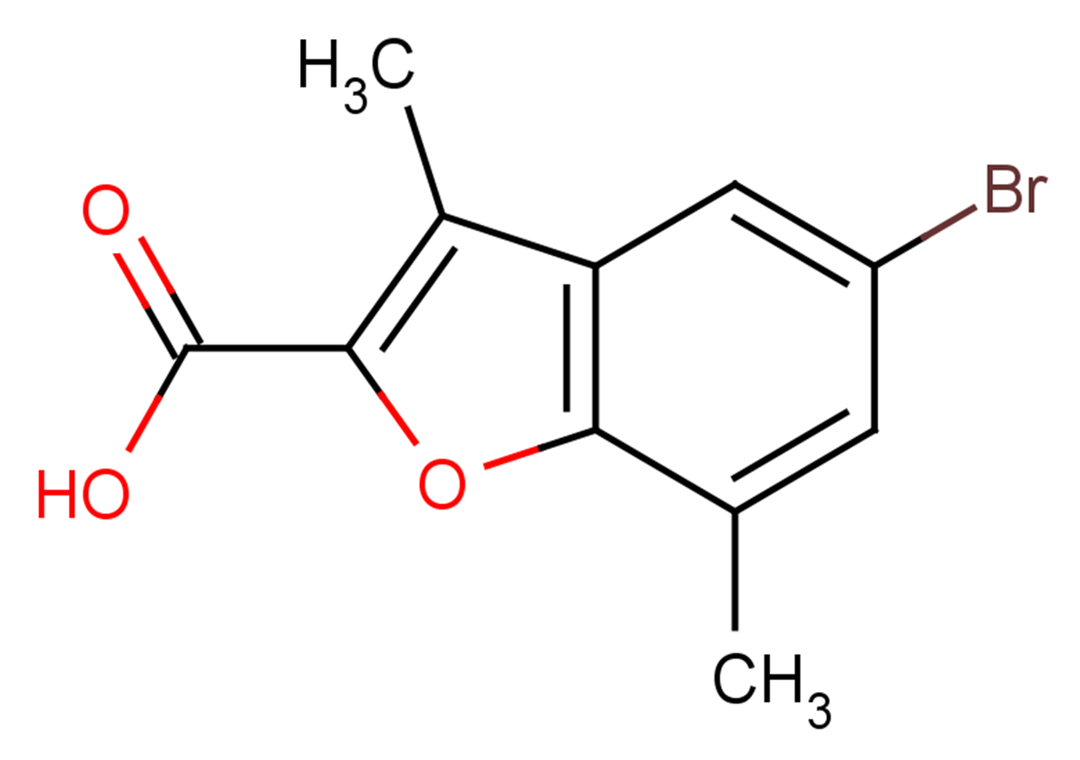 5-bromo-3,7-dimethyl-1-benzofuran-2-carboxylic acid