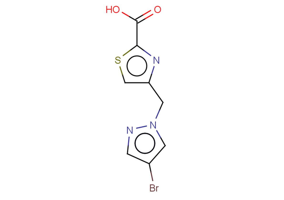 4-[(4-bromo-1H-pyrazol-1-yl)methyl]-1,3-thiazole-2-carboxylic acid