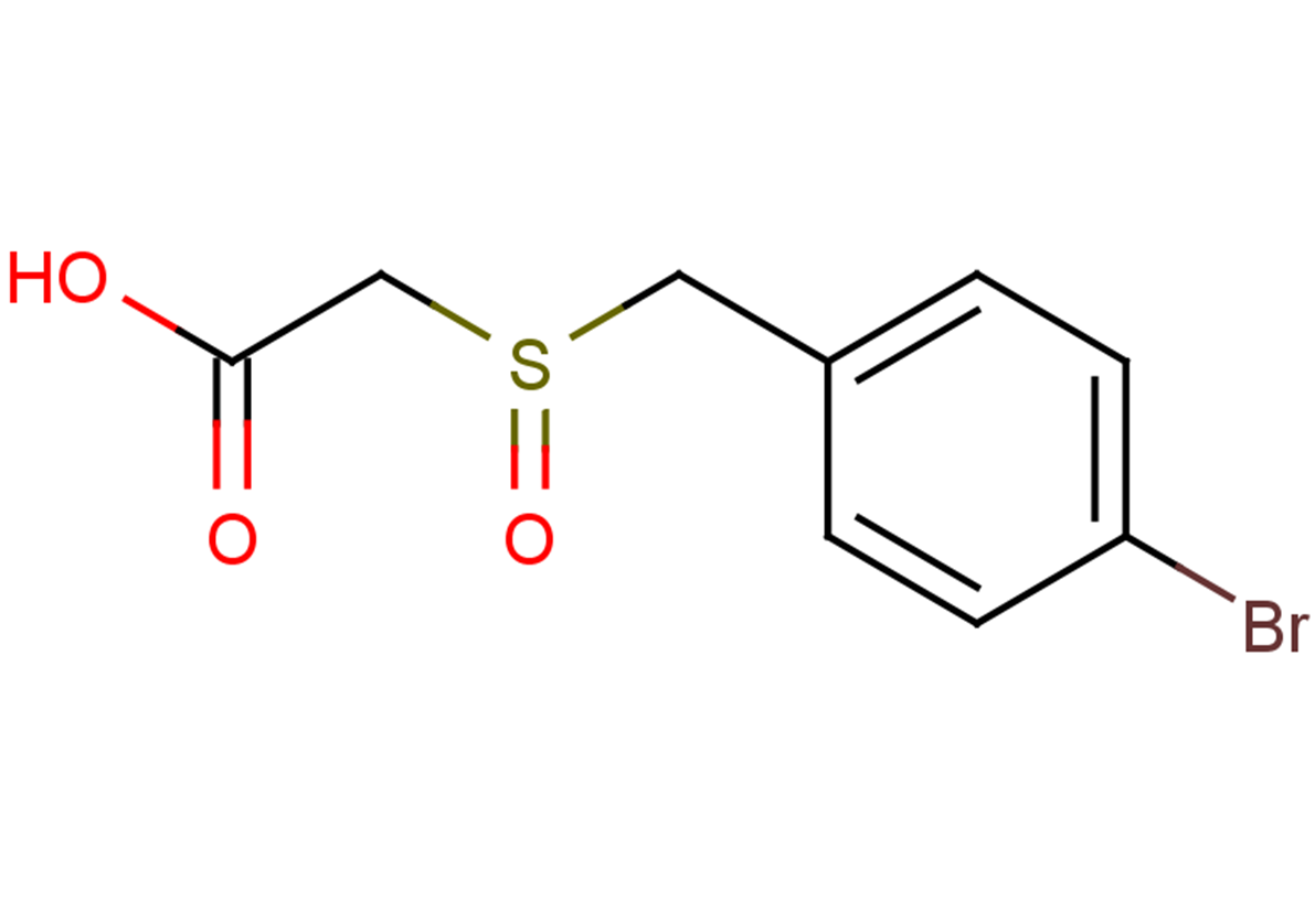 2-{[(4-bromophenyl)methane]sulfinyl}acetic acid