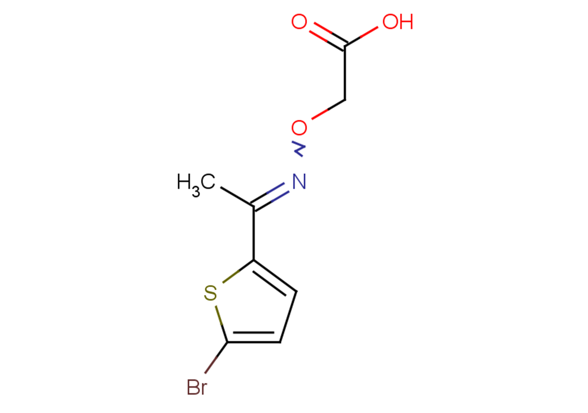 2-({[1-(5-bromothiophen-2-yl)ethylidene]amino}oxy)acetic acid