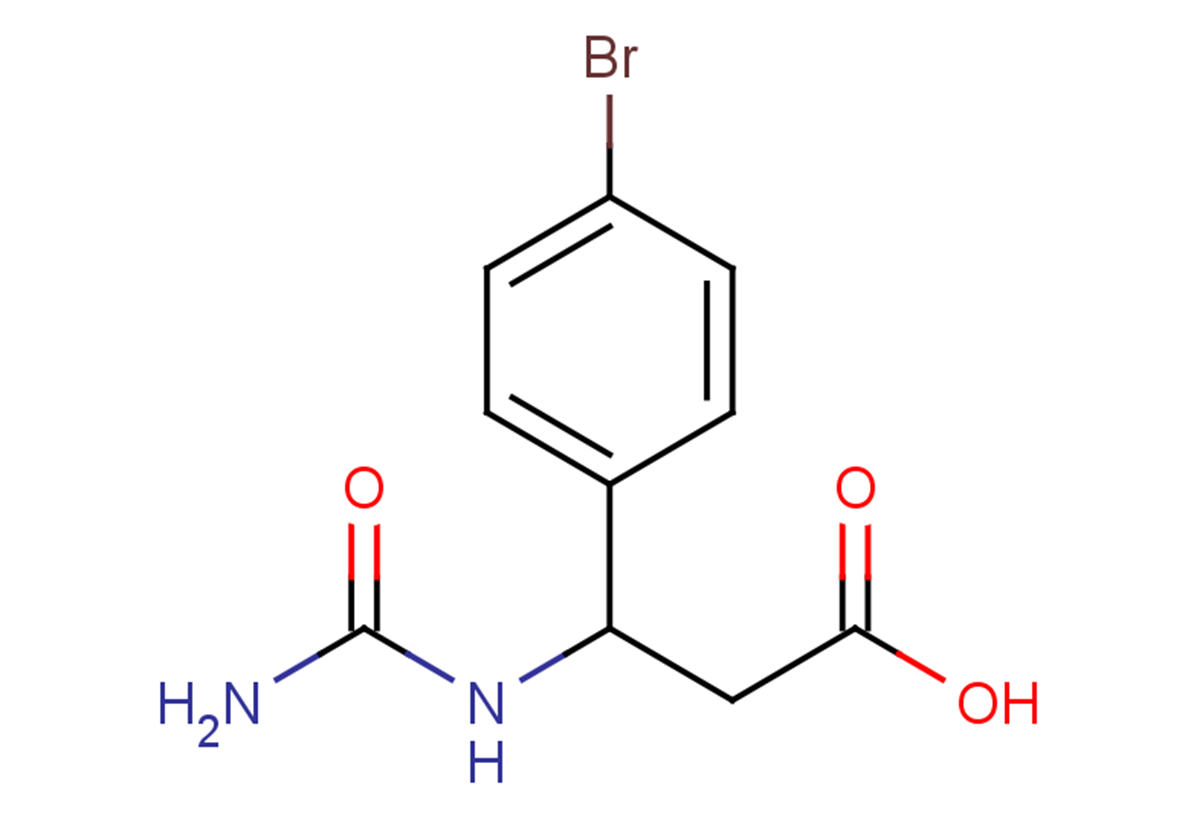 3-(4-bromophenyl)-3-(carbamoylamino)propanoic acid