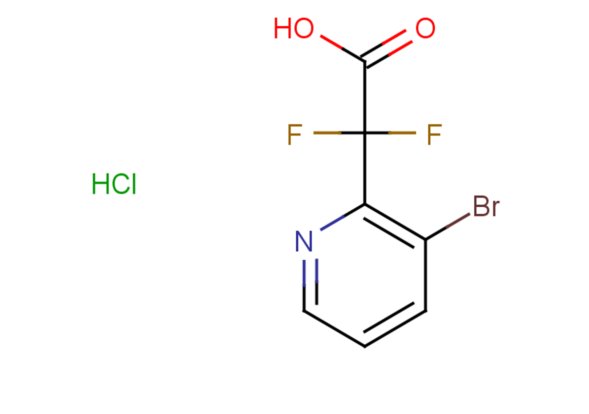 2-(3-bromopyridin-2-yl)-2,2-difluoroacetic acid hydrochloride