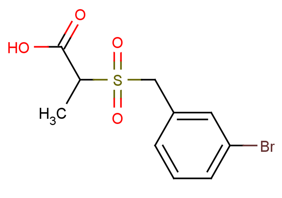 2-{[(3-bromophenyl)methane]sulfonyl}propanoic acid