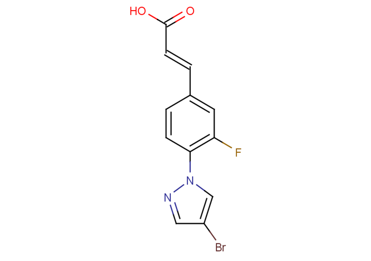 (2E)-3-[4-(4-bromo-1H-pyrazol-1-yl)-3-fluorophenyl]prop-2-enoic acid