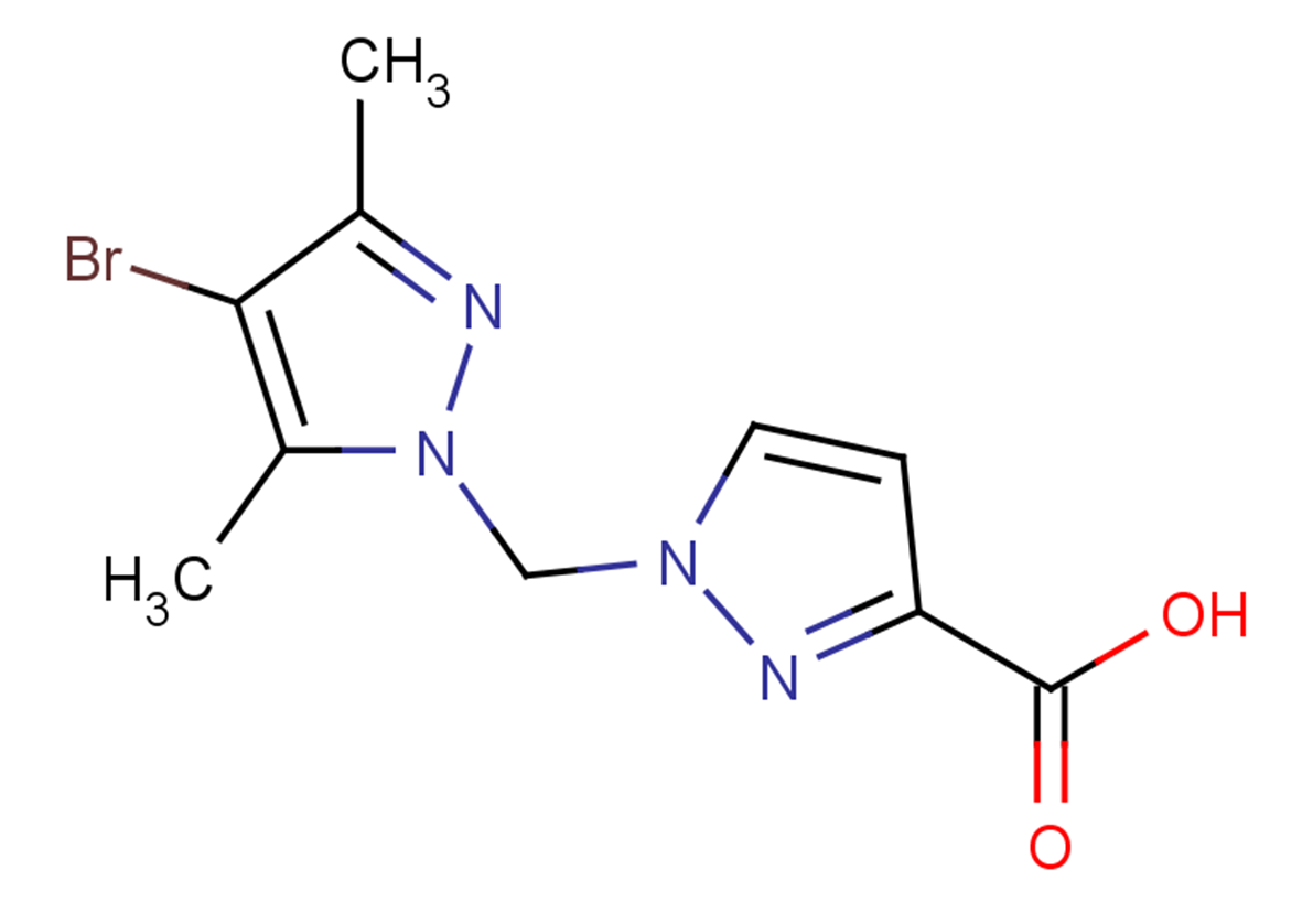 1-[(4-bromo-3,5-dimethyl-1H-pyrazol-1-yl)methyl]-1H-pyrazole-3-carboxylic acid