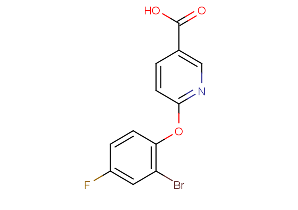 6-(2-bromo-4-fluorophenoxy)pyridine-3-carboxylic acid
