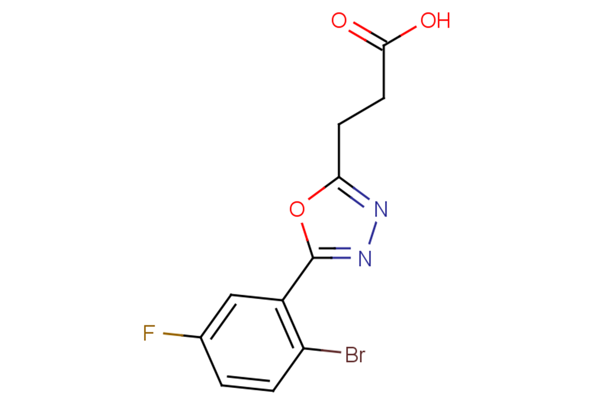 3-[5-(2-bromo-5-fluorophenyl)-1,3,4-oxadiazol-2-yl]propanoic acid
