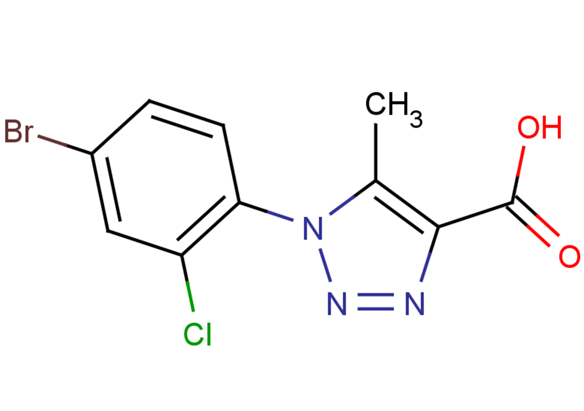 1-(4-bromo-2-chlorophenyl)-5-methyl-1H-1,2,3-triazole-4-carboxylic acid