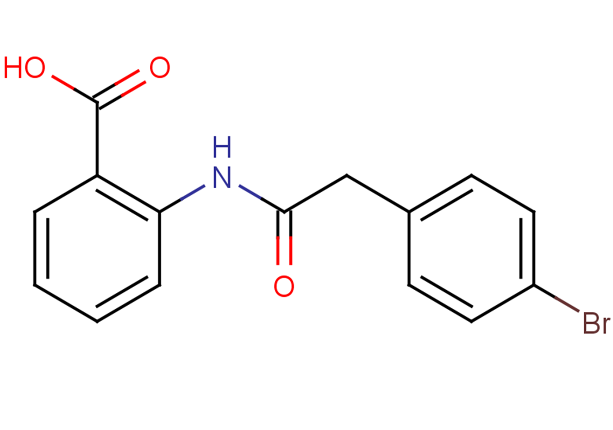 2-[2-(4-bromophenyl)acetamido]benzoic acid