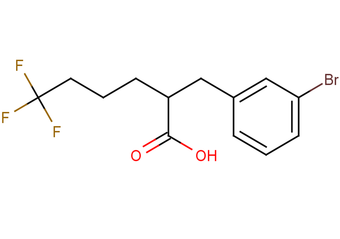 2-[(3-bromophenyl)methyl]-6,6,6-trifluorohexanoic acid