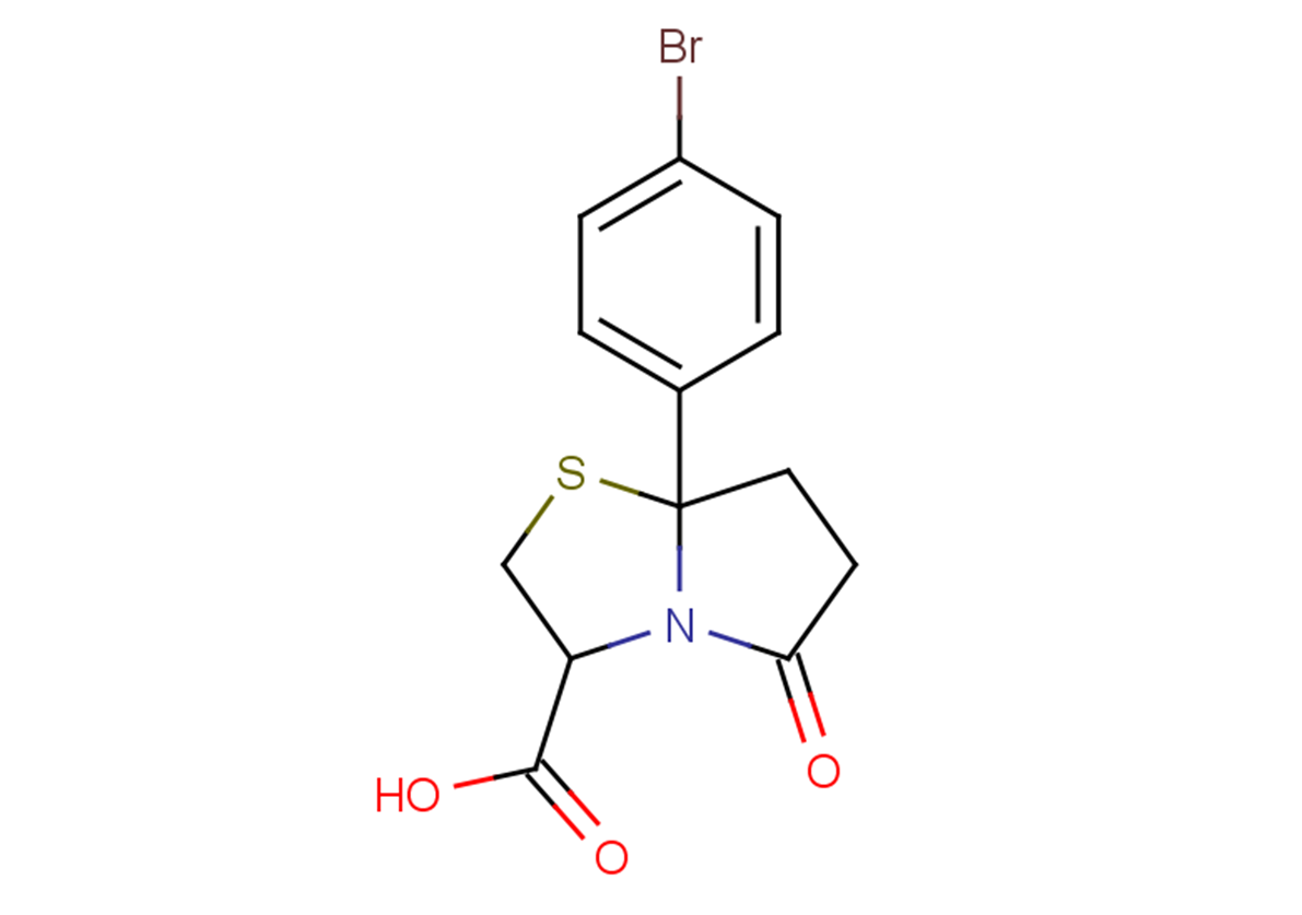 7a-(4-bromophenyl)-5-oxo-hexahydropyrrolo[2,1-b][1,3]thiazole-3-carboxylic acid