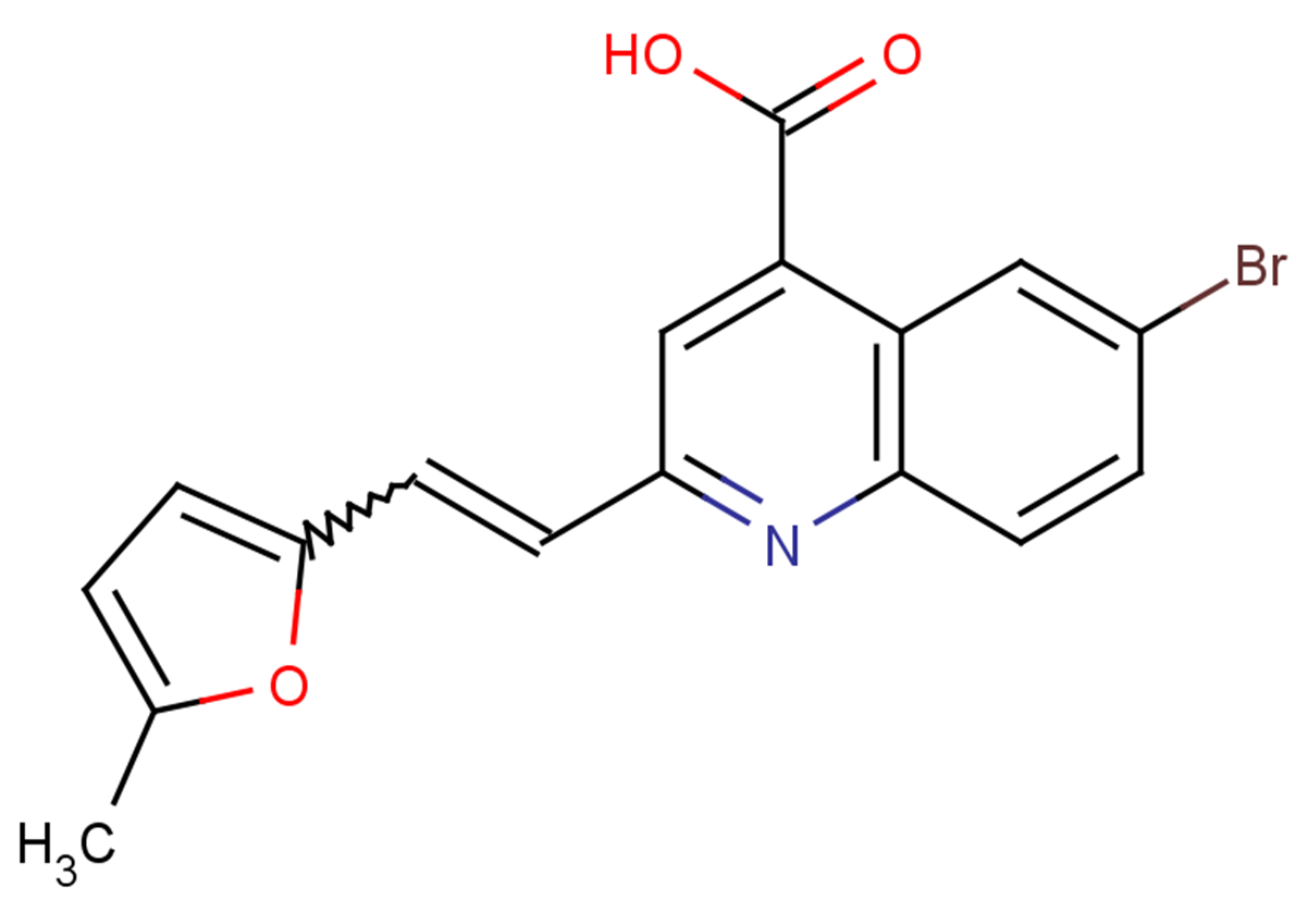 6-bromo-2-[2-(5-methylfuran-2-yl)ethenyl]quinoline-4-carboxylic acid