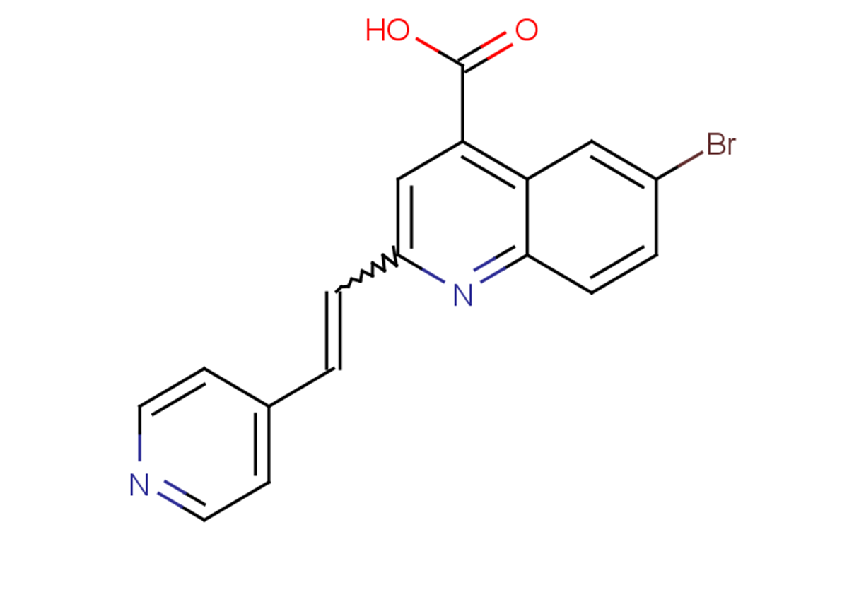6-bromo-2-[2-(pyridin-4-yl)ethenyl]quinoline-4-carboxylic acid