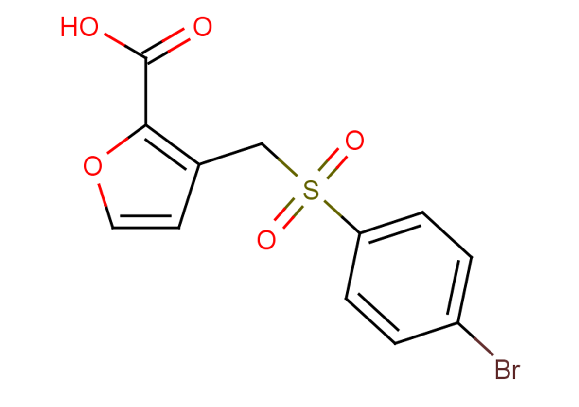 3-{[(4-bromobenzene)sulfonyl]methyl}furan-2-carboxylic acid