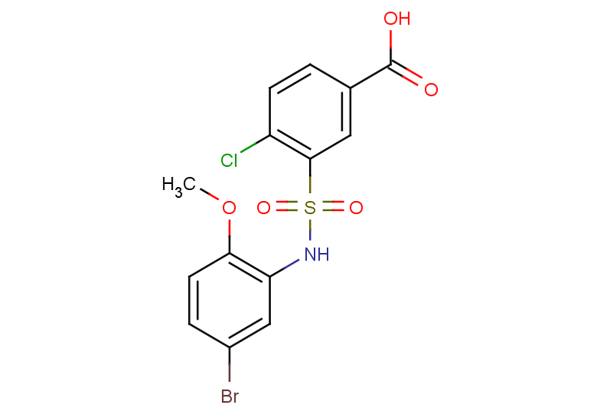 3-[(5-bromo-2-methoxyphenyl)sulfamoyl]-4-chlorobenzoic acid