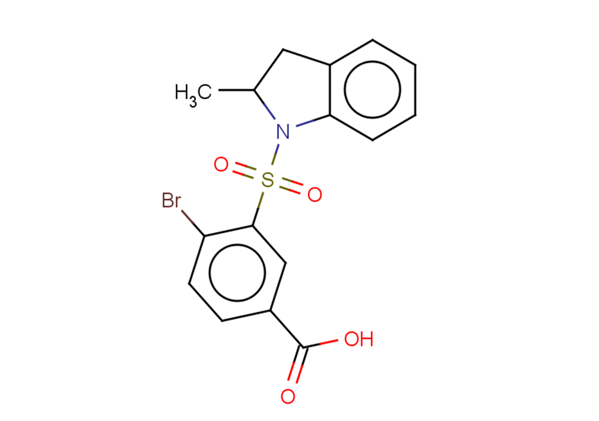 4-bromo-3-(2-methyl-2,3-dihydro-1H-indole-1-sulfonyl)benzoic acid