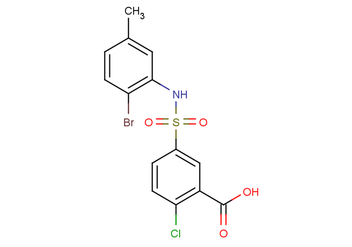 5-[(2-bromo-5-methylphenyl)sulfamoyl]-2-chlorobenzoic acid