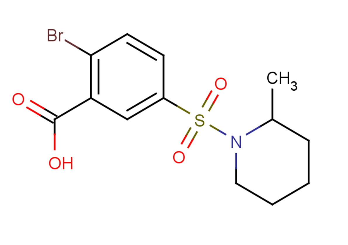 2-bromo-5-(2-methylpiperidine-1-sulfonyl)benzoic acid