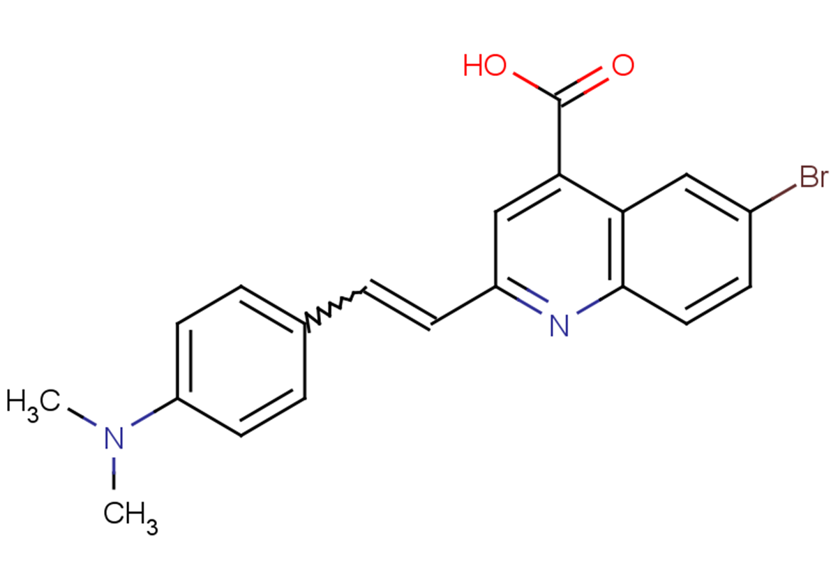6-bromo-2-{2-[4-(dimethylamino)phenyl]ethenyl}quinoline-4-carboxylic acid
