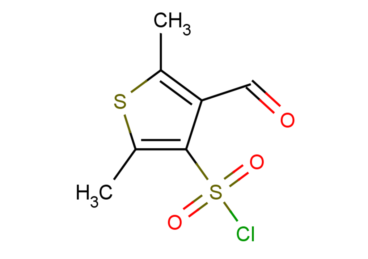 4-formyl-2,5-dimethylthiophene-3-sulfonyl chloride