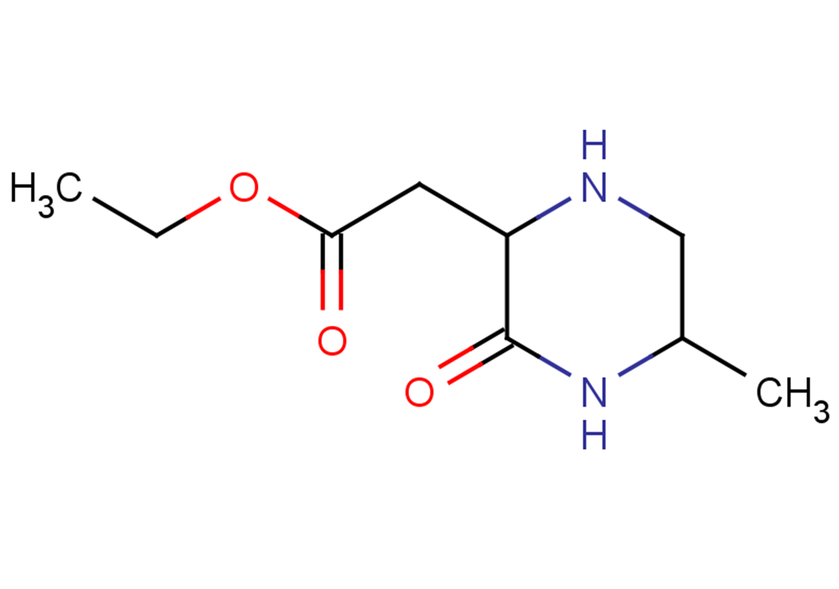 ethyl 2-(5-methyl-3-oxopiperazin-2-yl)acetate