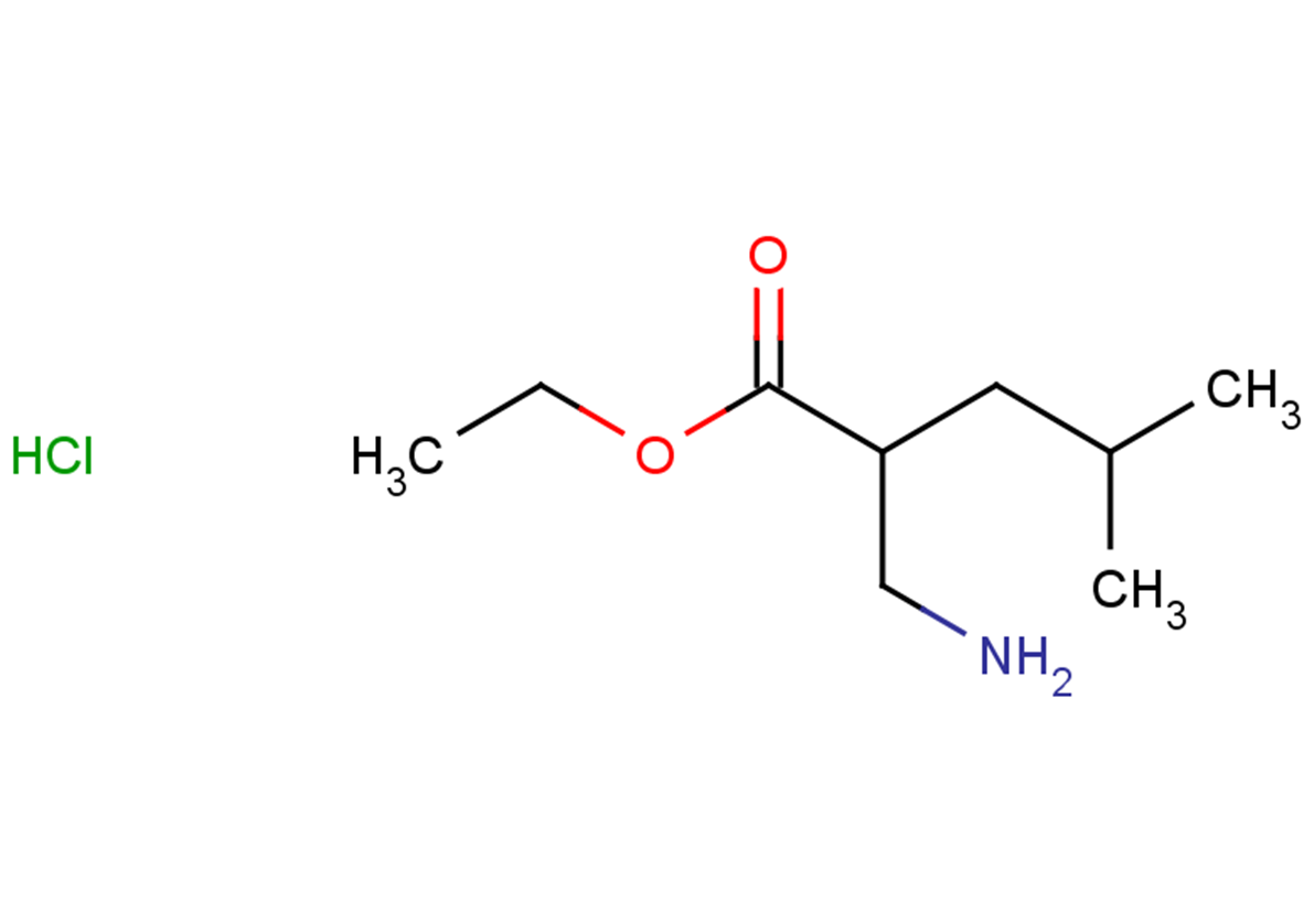 ethyl 2-(aminomethyl)-4-methylpentanoate hydrochloride