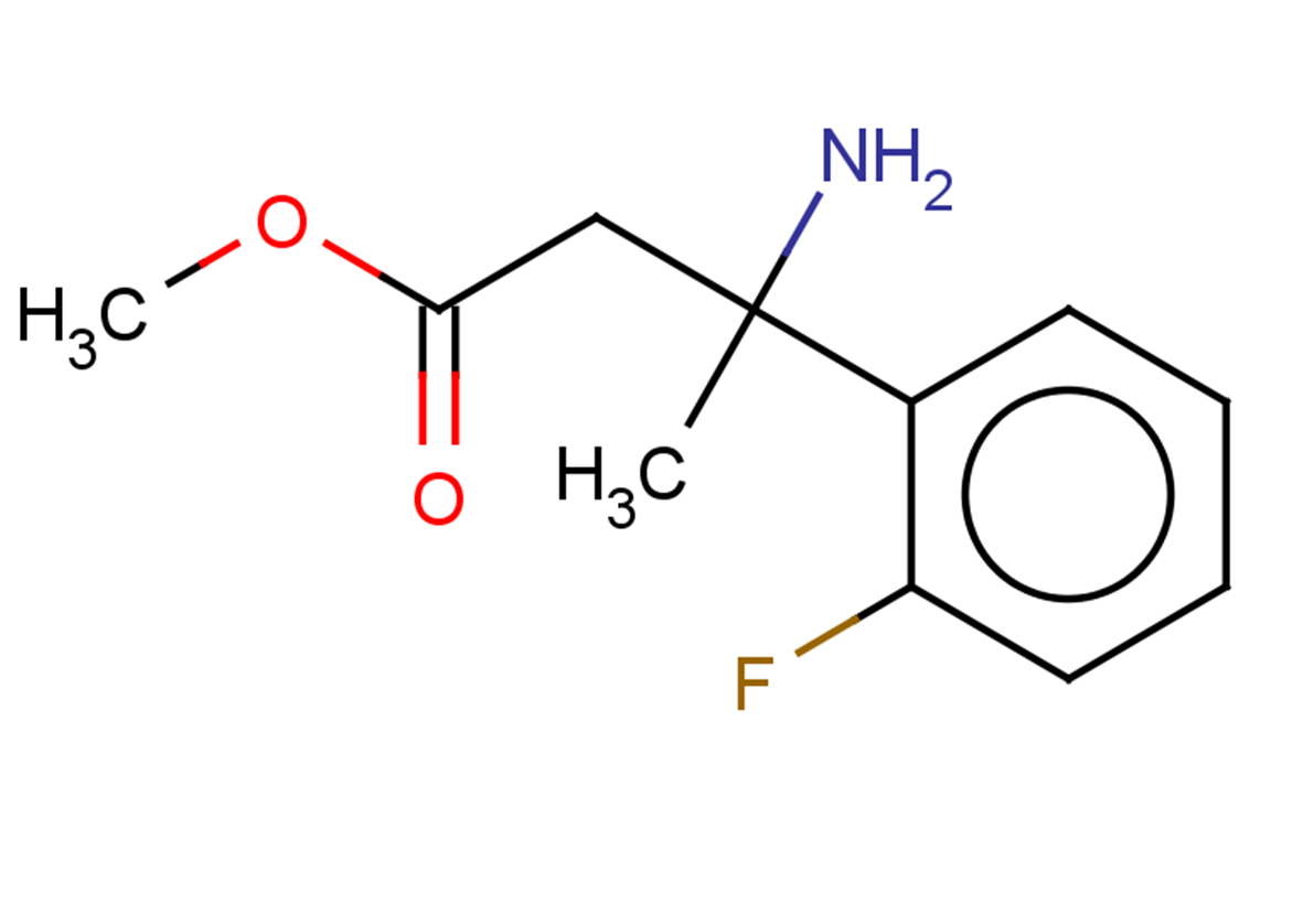 methyl 3-amino-3-(2-fluorophenyl)butanoate