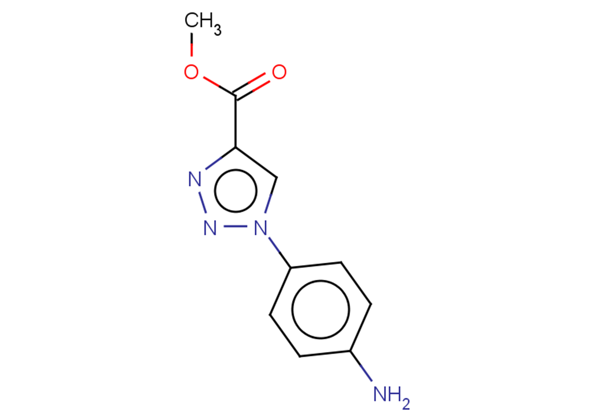 methyl 1-(4-aminophenyl)-1H-1,2,3-triazole-4-carboxylate