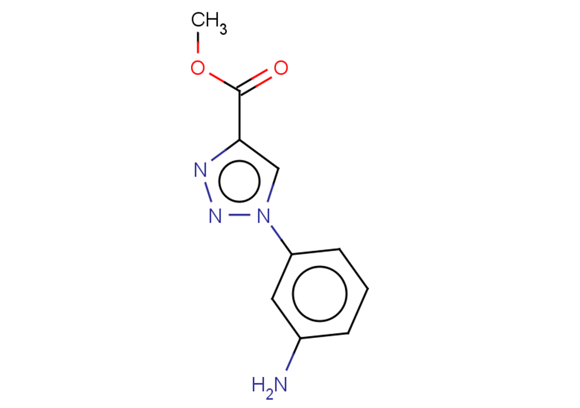 methyl 1-(3-aminophenyl)-1H-1,2,3-triazole-4-carboxylate