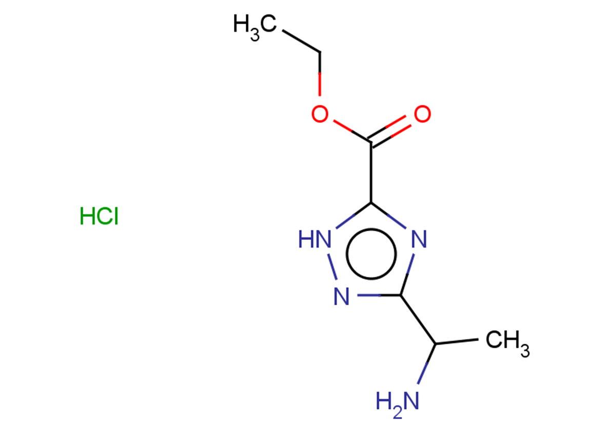 ethyl 3-(1-aminoethyl)-1H-1,2,4-triazole-5-carboxylate hydrochloride