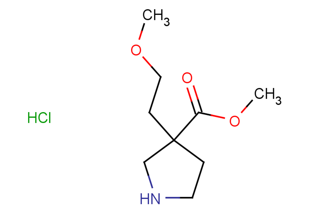 methyl 3-(2-methoxyethyl)pyrrolidine-3-carboxylate hydrochloride