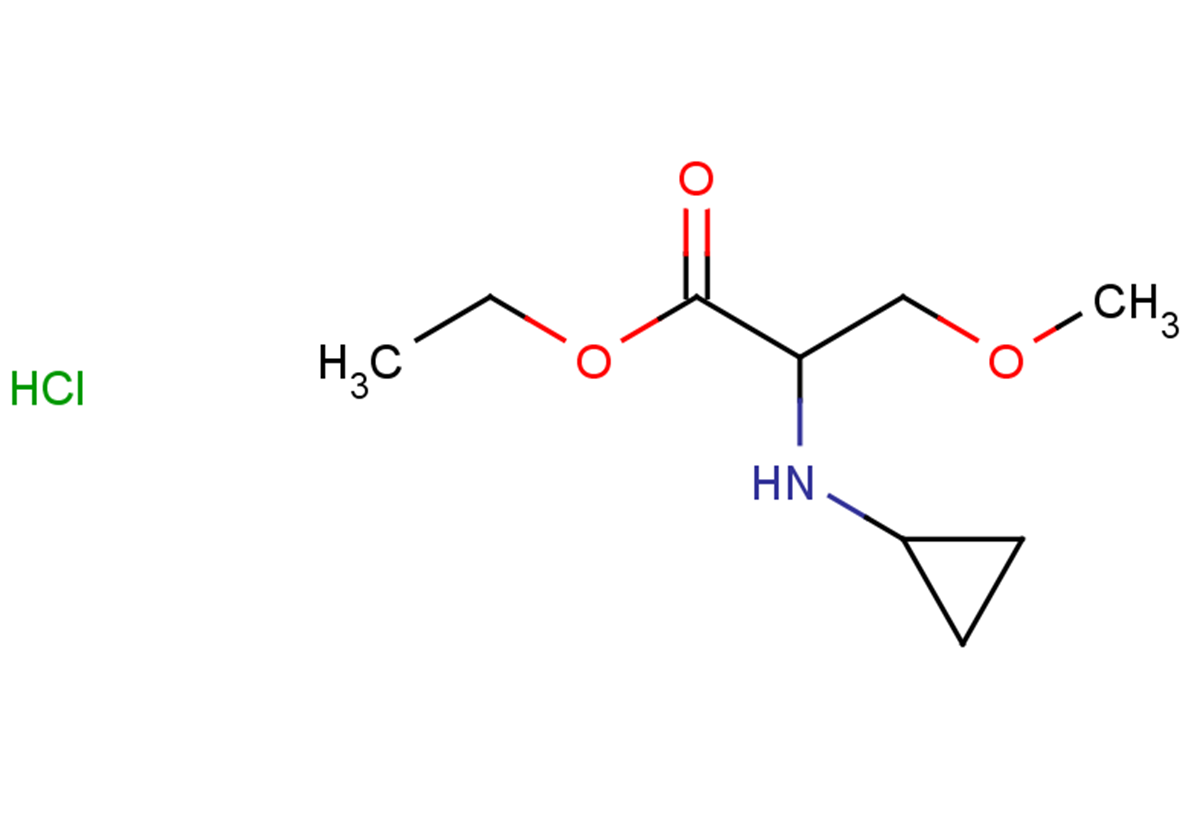 ethyl 2-(cyclopropylamino)-3-methoxypropanoate hydrochloride