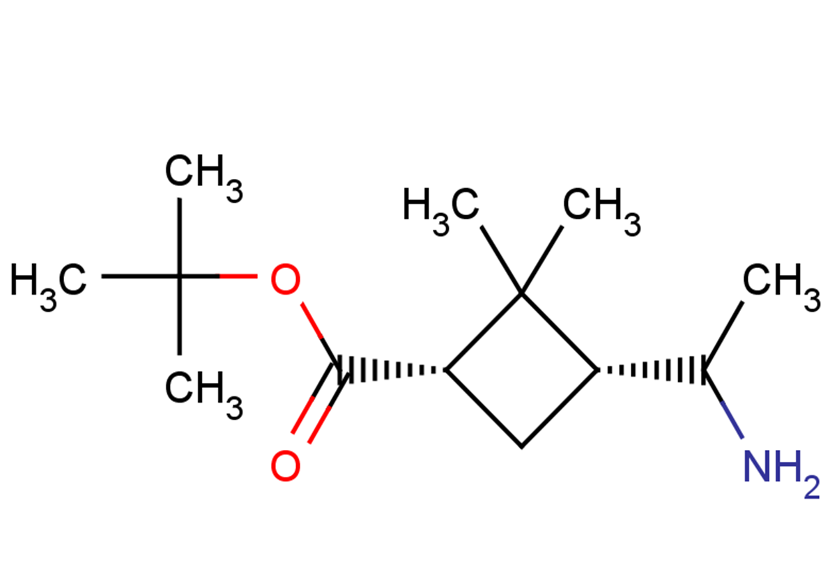 tert-butyl (1S,3R)-3-(1-aminoethyl)-2,2-dimethylcyclobutane-1-carboxylate