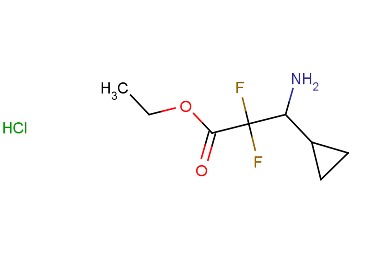 ethyl 3-amino-3-cyclopropyl-2,2-difluoropropanoate hydrochloride