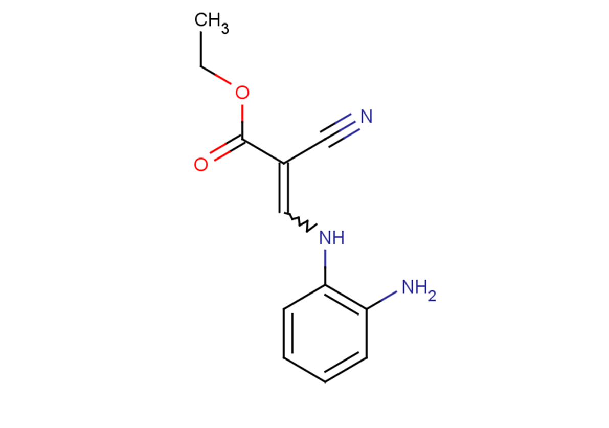 ethyl 3-[(2-aminophenyl)amino]-2-cyanoprop-2-enoate