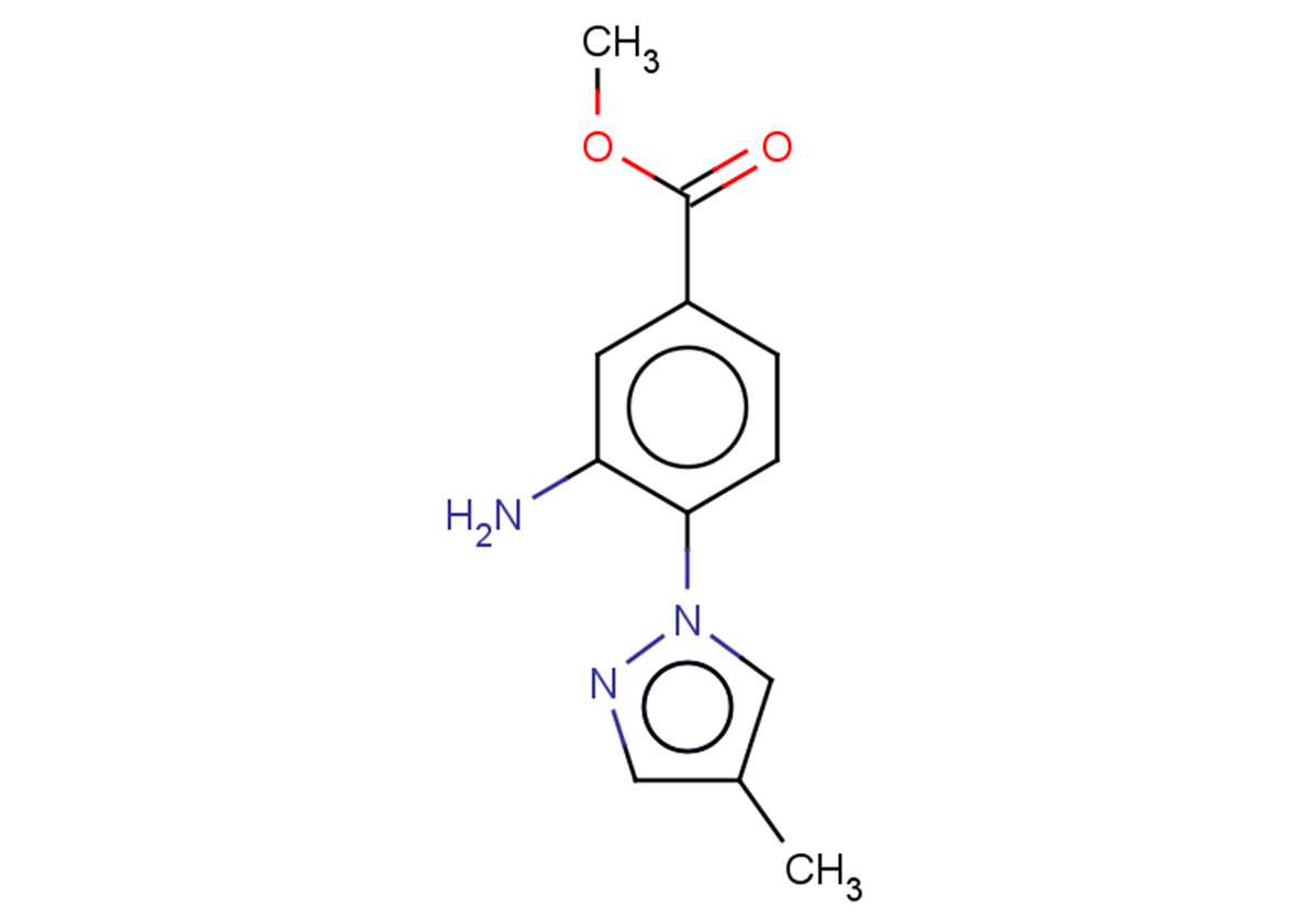 methyl 3-amino-4-(4-methyl-1H-pyrazol-1-yl)benzoate
