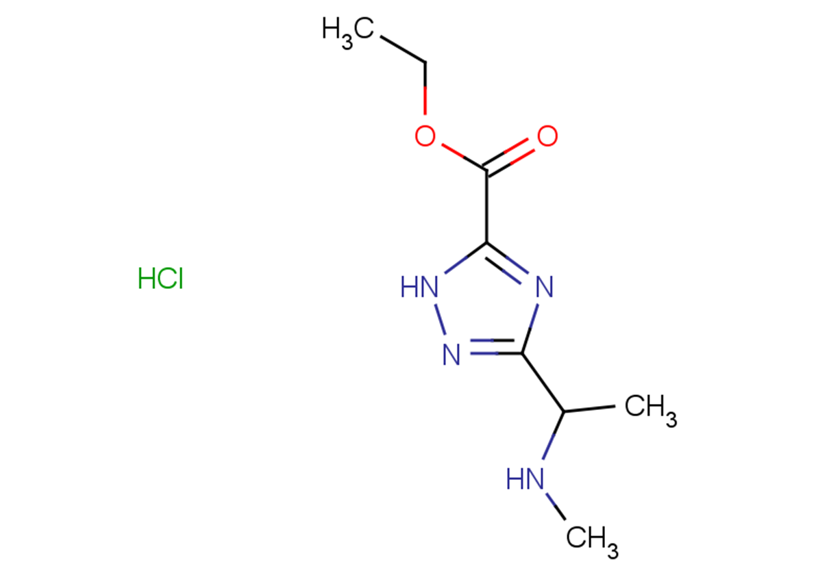 ethyl 3-[1-(methylamino)ethyl]-1H-1,2,4-triazole-5-carboxylate hydrochloride