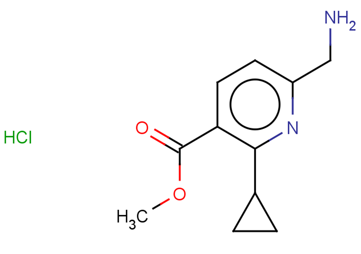 methyl 6-(aminomethyl)-2-cyclopropylpyridine-3-carboxylate hydrochloride