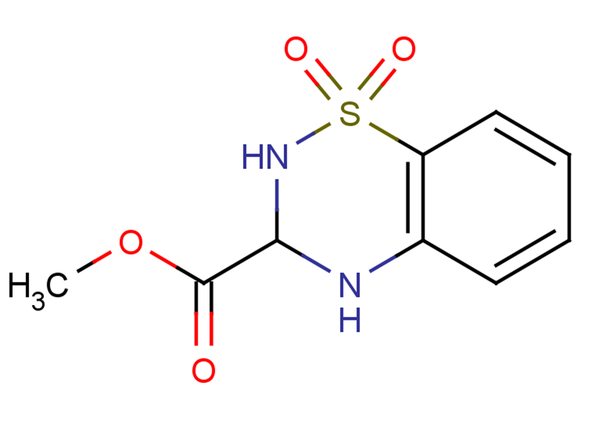 methyl 1,1-dioxo-3,4-dihydro-2H-1$l^{6},2,4-benzothiadiazine-3-carboxylate