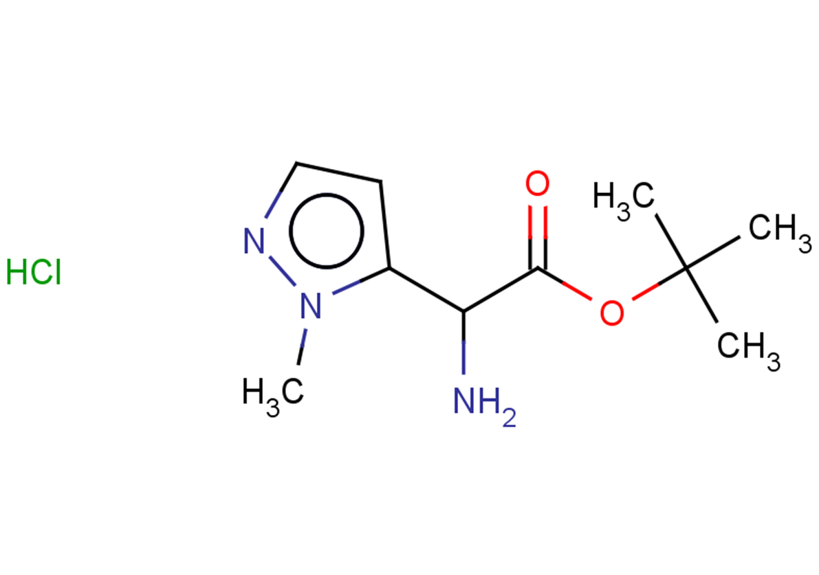 tert-butyl 2-amino-2-(1-methyl-1H-pyrazol-5-yl)acetate hydrochloride
