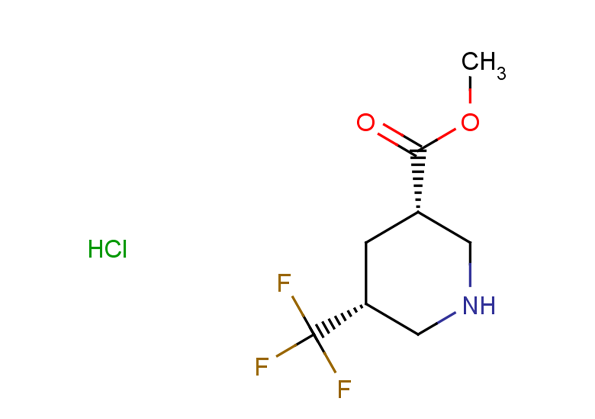 methyl (3S,5R)-5-(trifluoromethyl)piperidine-3-carboxylate hydrochloride