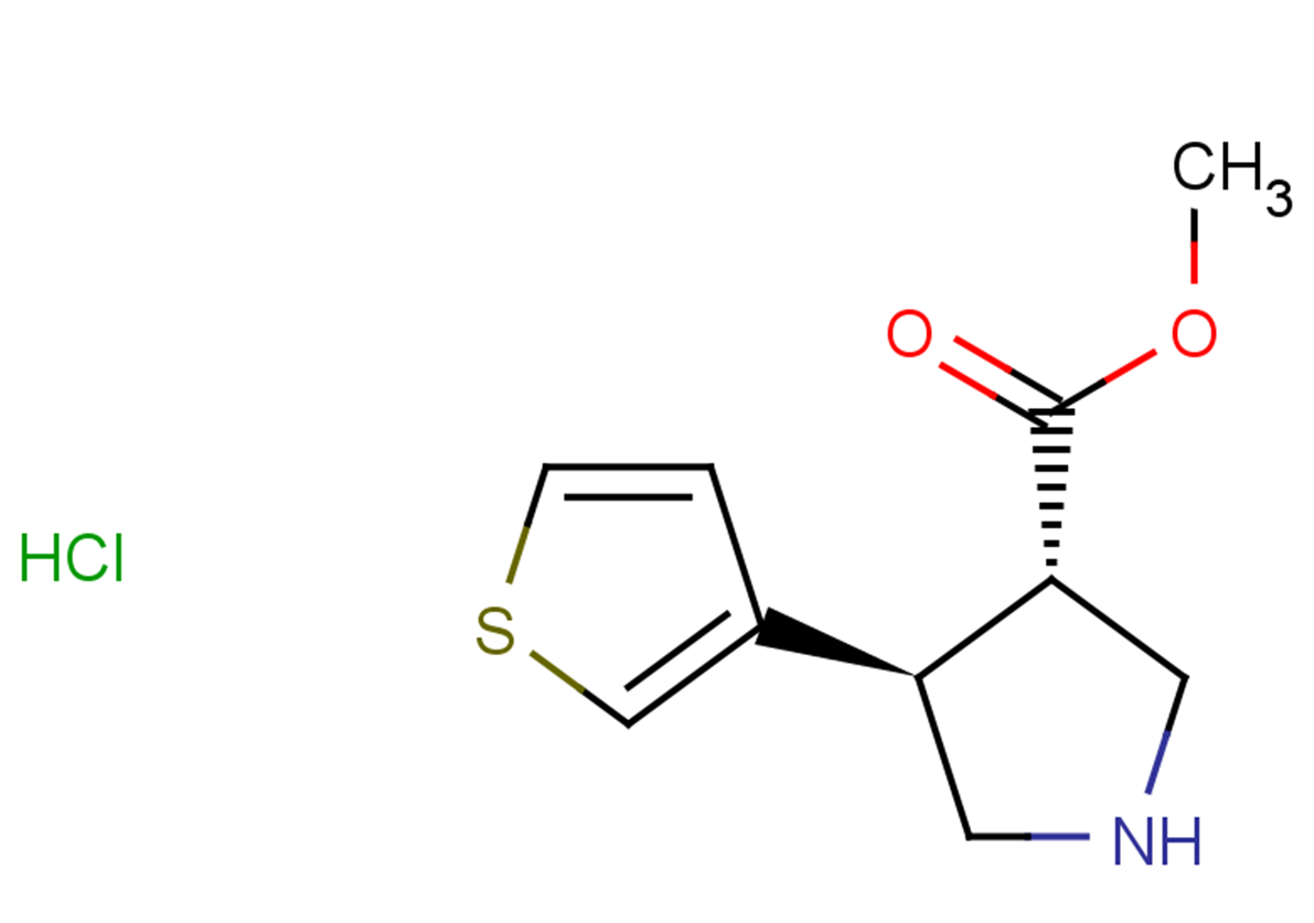 methyl (3S,4R)-4-(thiophen-3-yl)pyrrolidine-3-carboxylate hydrochloride