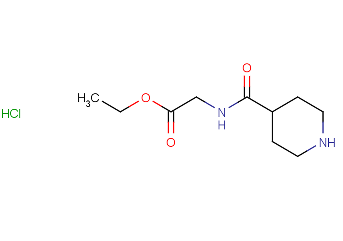 ethyl 2-(piperidin-4-ylformamido)acetate hydrochloride