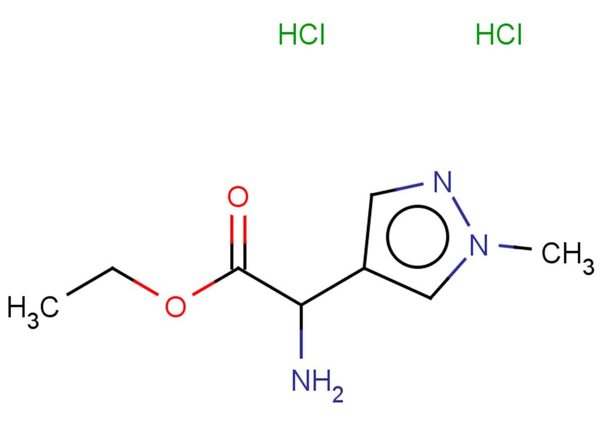 ethyl 2-amino-2-(1-methyl-1H-pyrazol-4-yl)acetate dihydrochloride