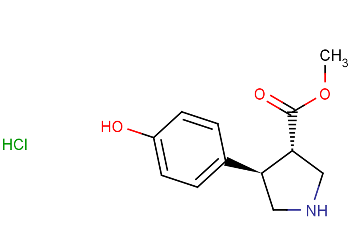 methyl (3S,4R)-4-(4-hydroxyphenyl)pyrrolidine-3-carboxylate hydrochloride