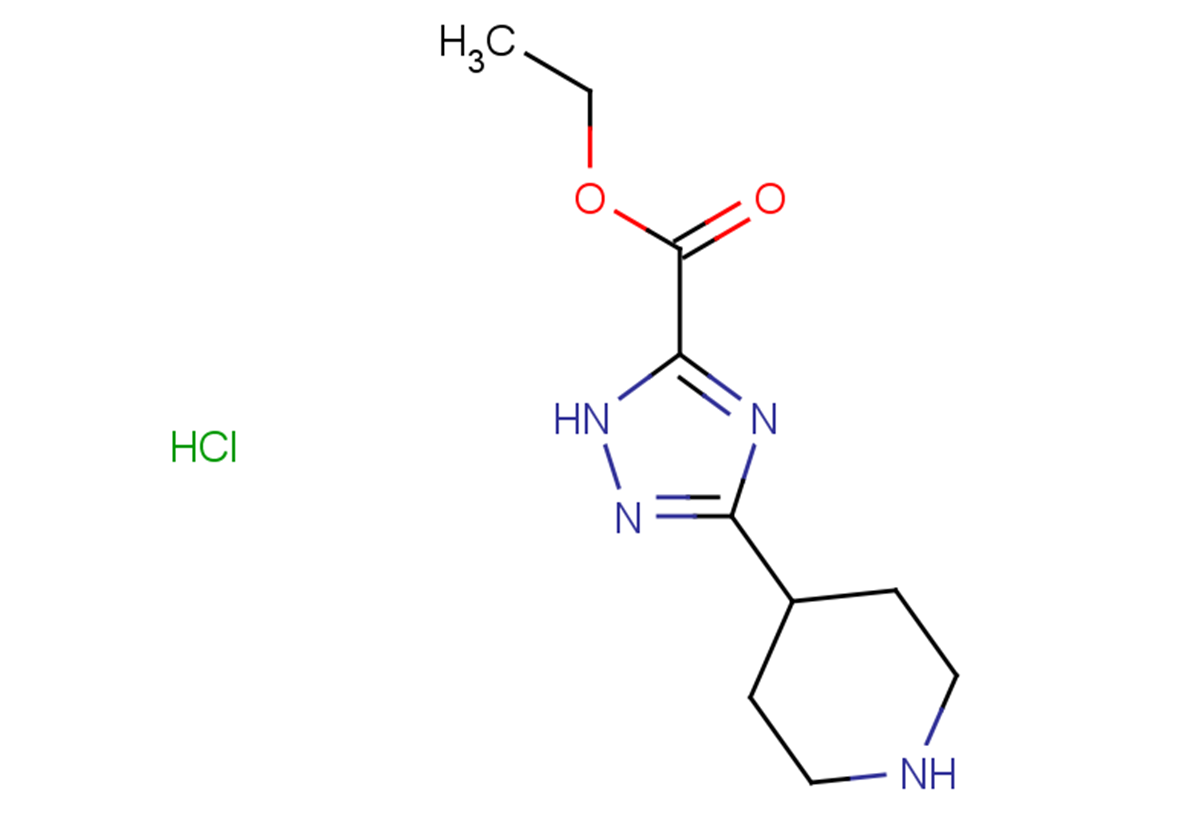 ethyl 3-(piperidin-4-yl)-1H-1,2,4-triazole-5-carboxylate hydrochloride