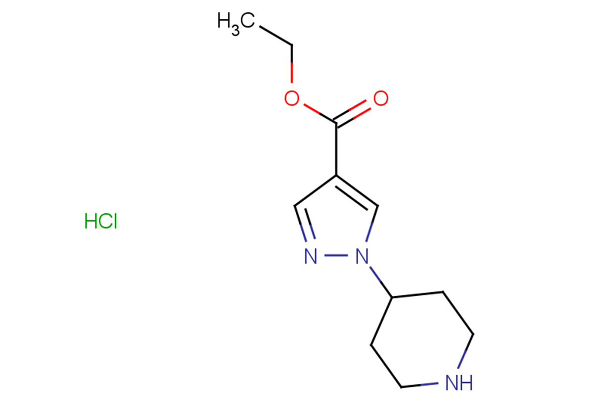 ethyl 1-(piperidin-4-yl)-1H-pyrazole-4-carboxylate hydrochloride
