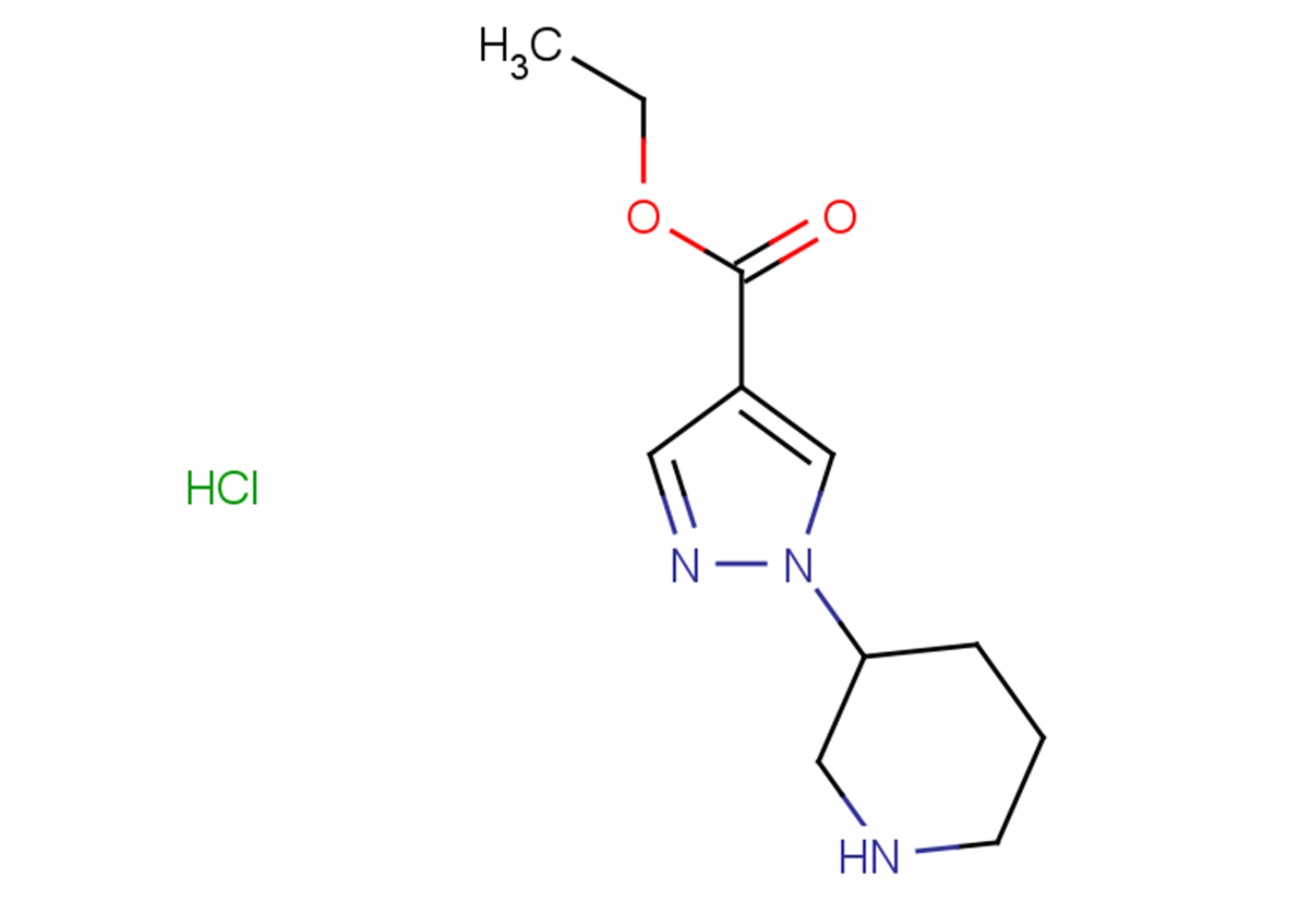 ethyl 1-(piperidin-3-yl)-1H-pyrazole-4-carboxylate hydrochloride