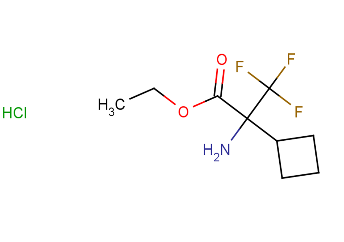 ethyl 2-amino-2-cyclobutyl-3,3,3-trifluoropropanoate hydrochloride