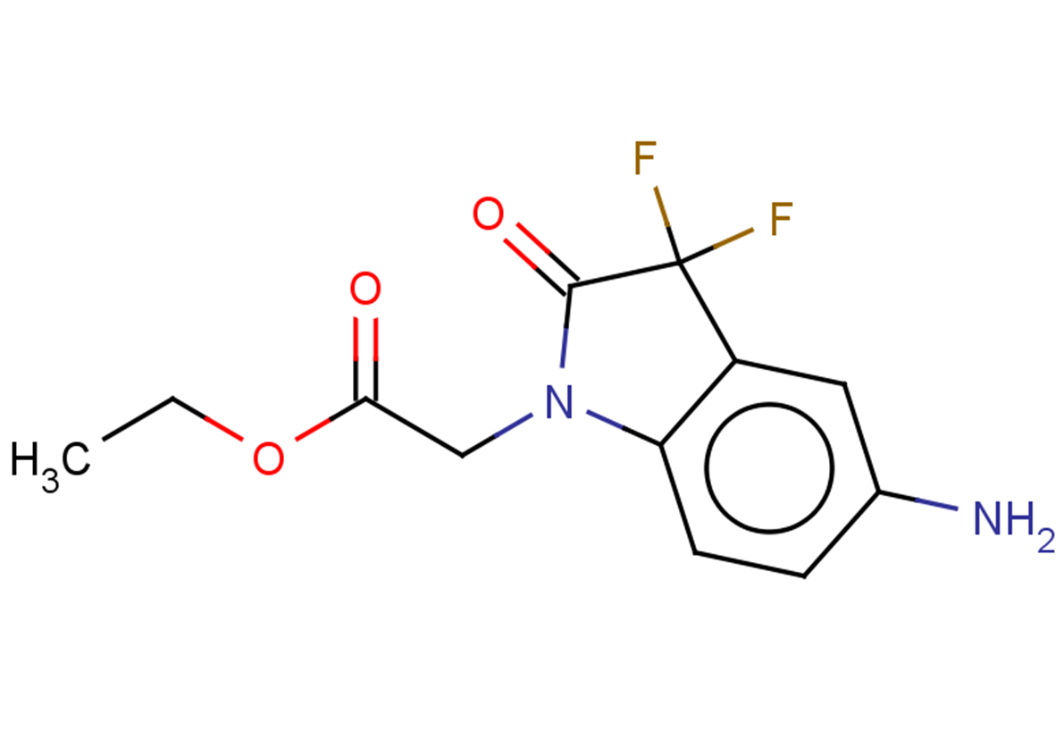 ethyl 2-(5-amino-3,3-difluoro-2-oxo-2,3-dihydro-1H-indol-1-yl)acetate